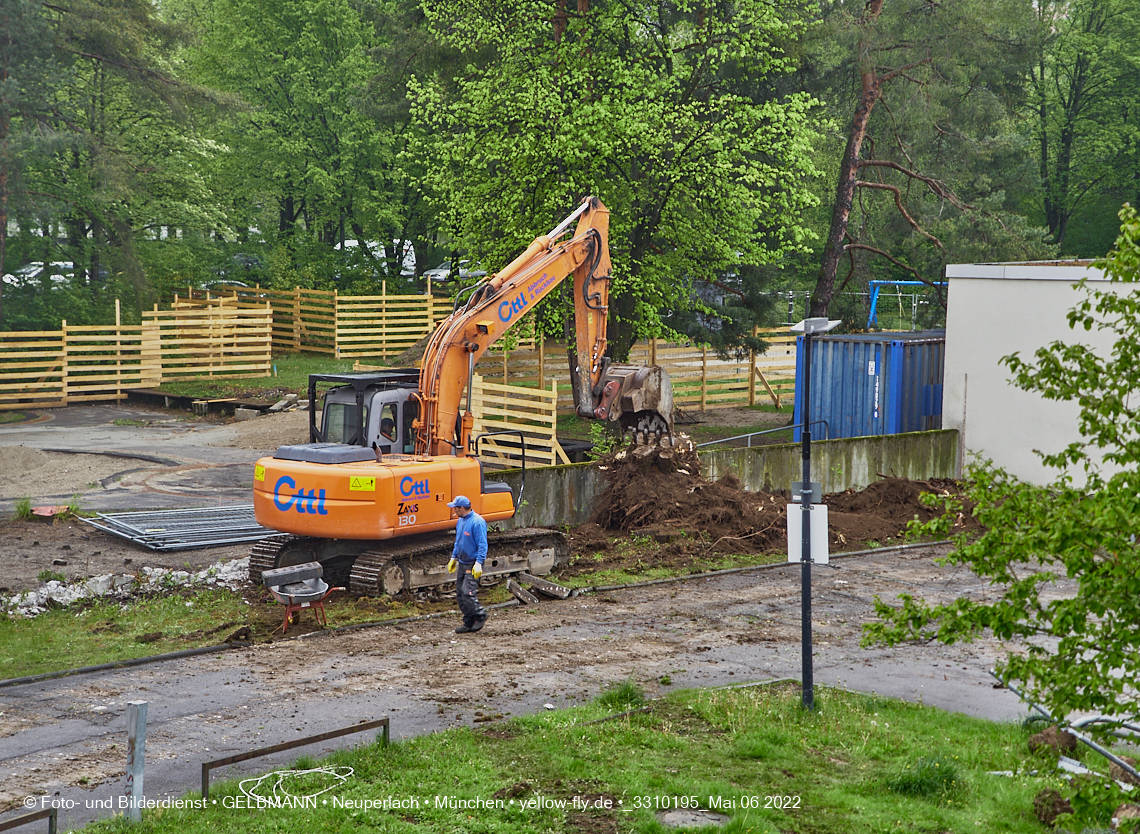 05.05.2022 - Baustelle am Haus für Kinder in Neuperlach